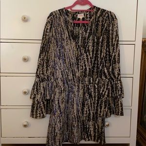 Parker 100% Silk Long Sleeve Dress